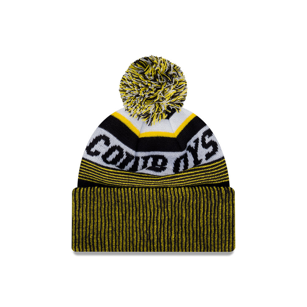 North Queensland Cowboys Beanie - NRL Official Team Colour Speed Collection Pom Knit - New Era